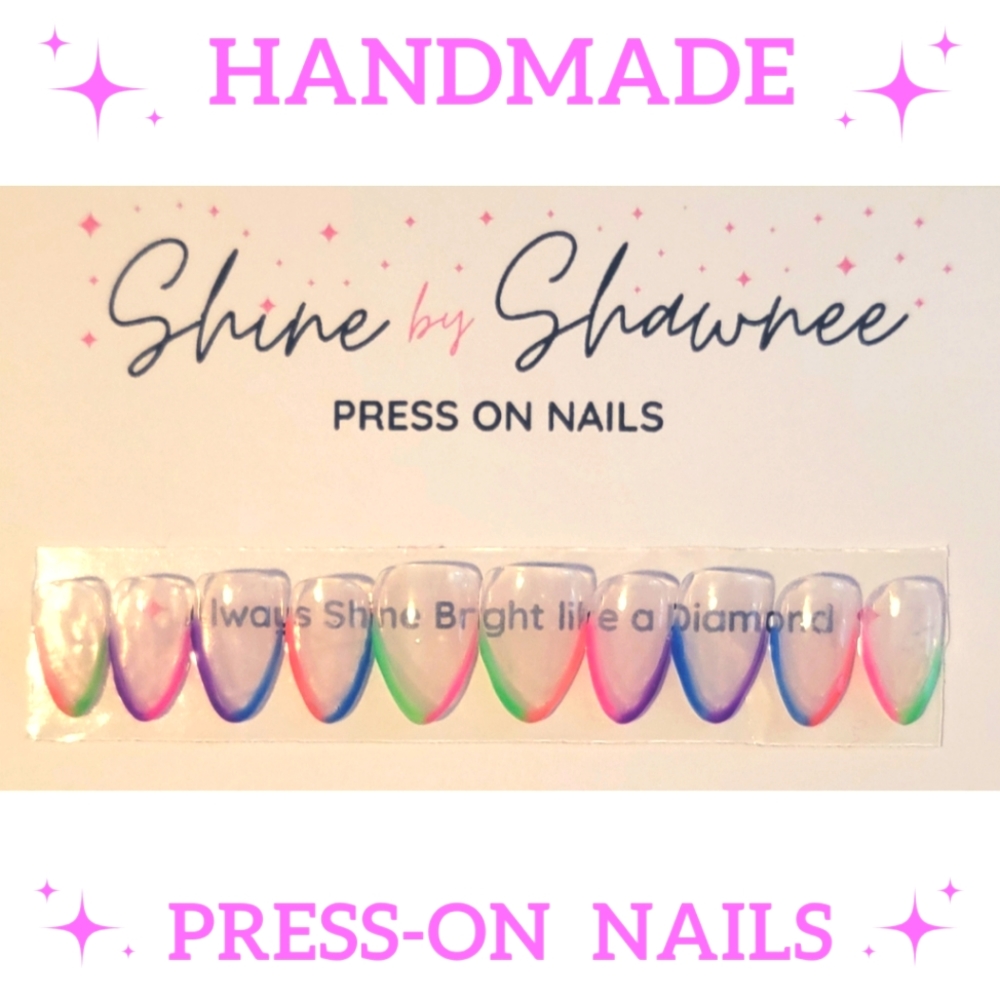 Handmade Luxury Press-On Nails | Sturdy & Reusable | FLIRTY